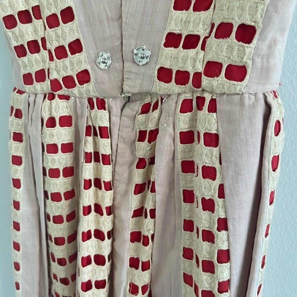 Rare Vintage Custom Olympia Le-Tan Eyelet Dress Marc Jacobs Collector Piece S - Picture 13 of 16